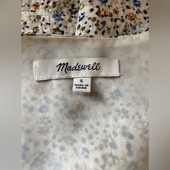 Madewell silk floral blouse - Picture 2 of 3